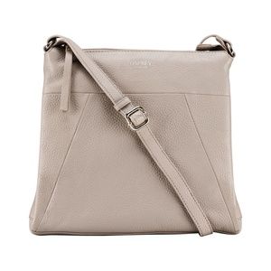 Osprey London Shoulder Cross Body Nappa Leather Messenger Bag - Rose